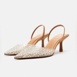 PEARL HEELED SLINGBACKS | ZARA